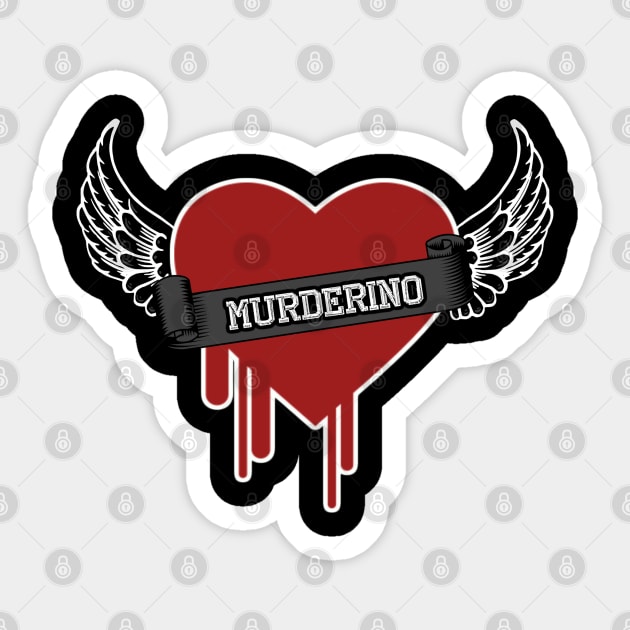 Murderino Sticker by BasicBeach